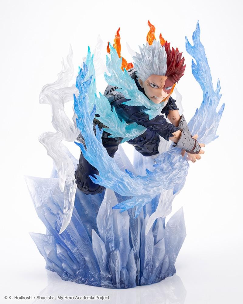 Shoto Todoroki Coldflames Pale Blade 1/8 scale figure with ice and fire effects from My Hero Academia