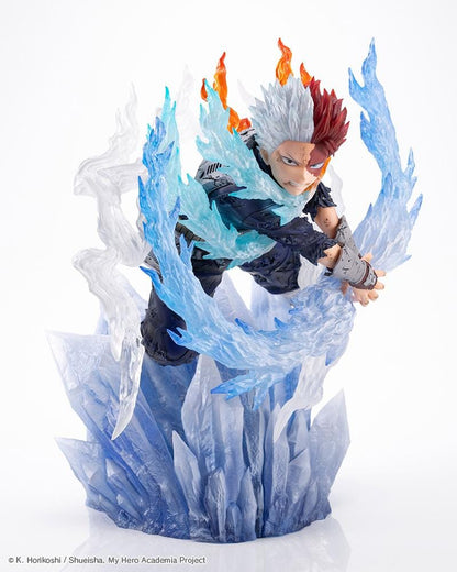 Shoto Todoroki Coldflames Pale Blade 1/8 scale figure with ice and fire effects from My Hero Academia