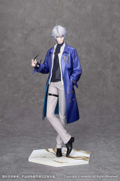 Gift+ Honkai Star Rail Phainon Express Travel Notes Ver. 1/8 Scale Figure wearing a blue long coat and holding glasses