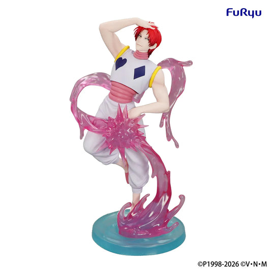 Hunter x Hunter Exceed Creative Hisoka figure with translucent Nen effect parts and dynamic pose