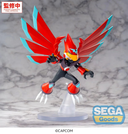 Mega Man Battle Network Luminasta Mega Man Falzar Beast Figure with red wings by SEGA