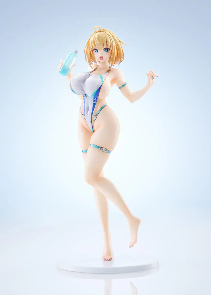 Bunny Suit Planning Sophia F. Shirring High-Cut Swimsuit Version 1/6 scale anime figure posed on round display base
