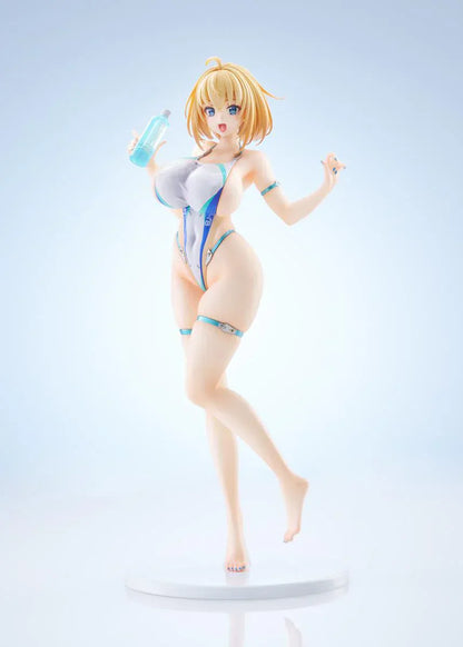 Bunny Suit Planning Sophia F. Shirring High-Cut Swimsuit Version 1/6 scale anime figure posed on round display base