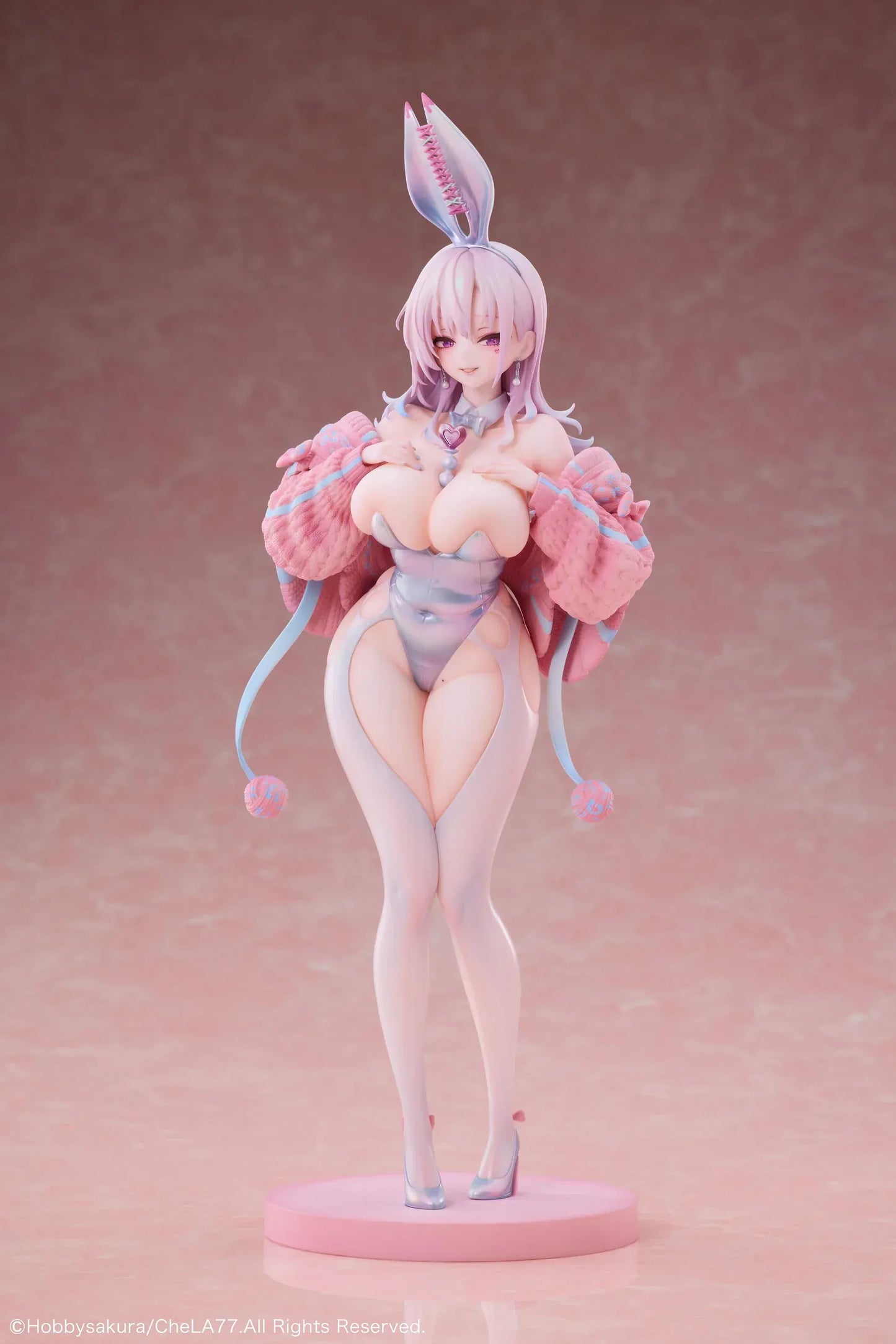 Illustration Knit Bunny Girl Deluxe Edition 1/6 scale figure with pastel colors and display base