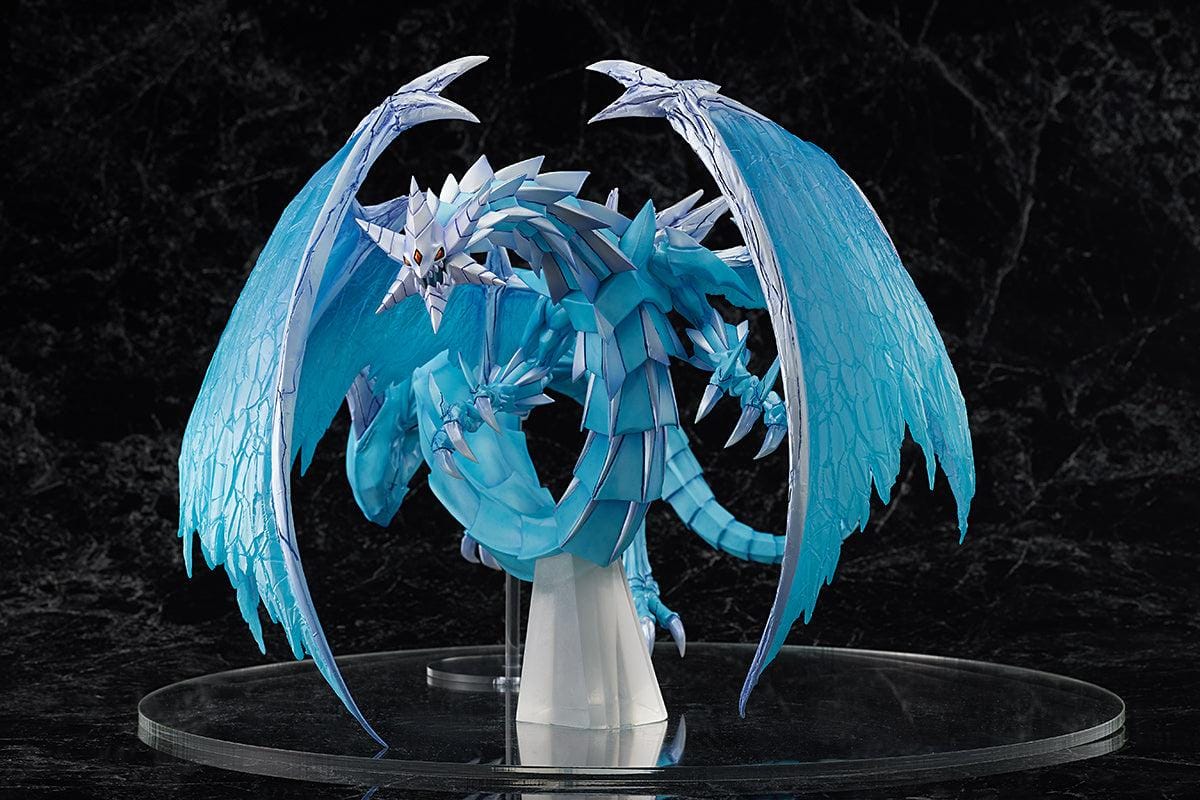Yu-Gi-Oh Brionac Dragon of the Ice Barrier figure with translucent blue wings and icy armor