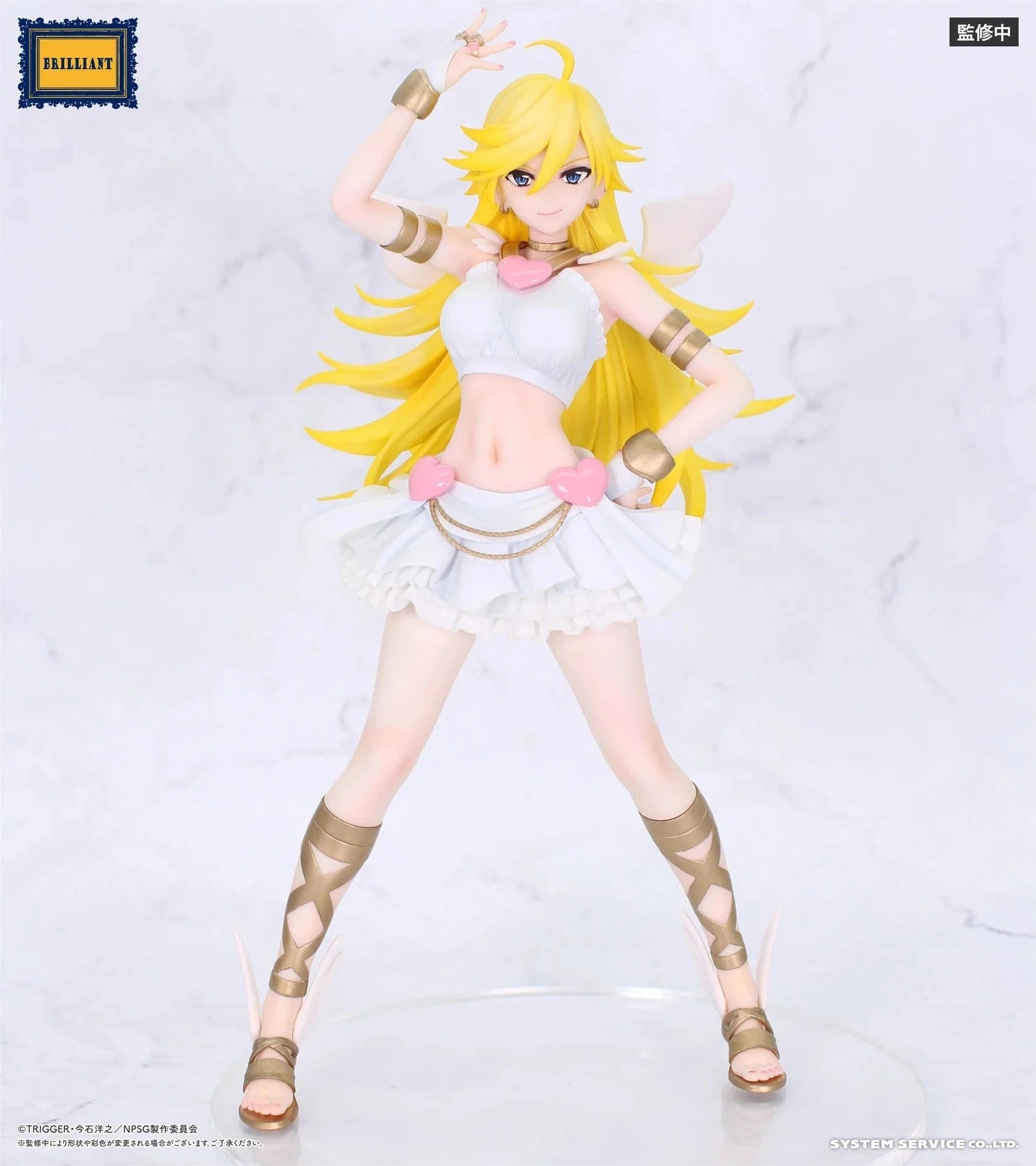 New Panty & Stocking with Garterbelt Panty Brilliant Figure in white and gold outfit with long yellow hair