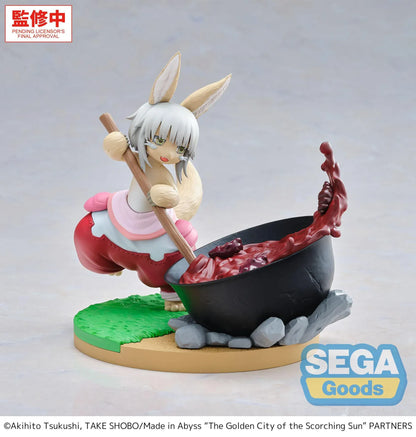 Made in Abyss The Golden City of the Scorching Sun Nanachi Dreaming of Mealtime Figure cooking by a pot on a scenic base