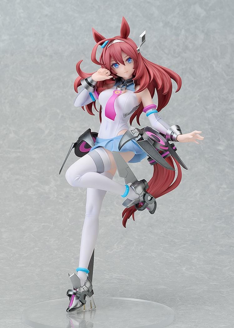 Umamusume Pretty Derby POP UP PARADE SP Mihono Bourbon figure wearing a futuristic racing outfit in a dynamic pose.