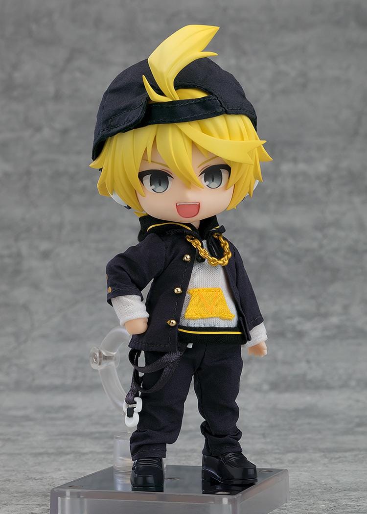 Vocaloid Kagamine Len Nendoroid Doll Bring It On version with black and yellow outfit