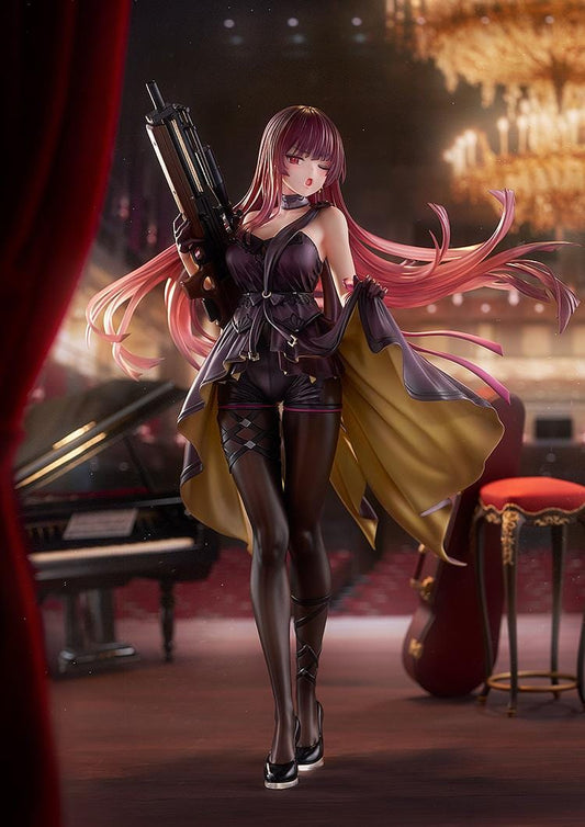 Girls' Frontline 2 Exillium Makiatto Ballroom Interlude Ver 1/7 scale figure holding rifle with flowing coat and stockings