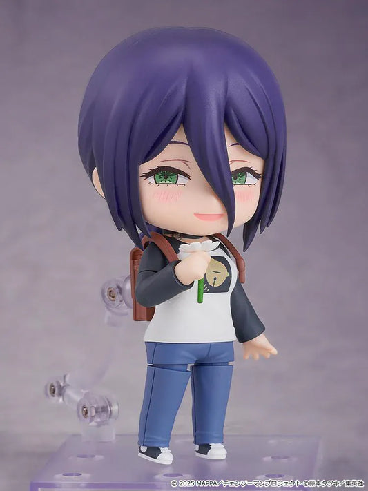 Reze Nendoroid Casual Outfit Chainsaw Man chibi anime figure holding flower cute collectible Good Smile Company