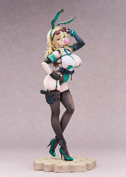 CheLA77 Illustration Bunny Cops_01 1/6 scale figure featuring a blonde bunny police officer in a green-and-white outfit with tactical accessories