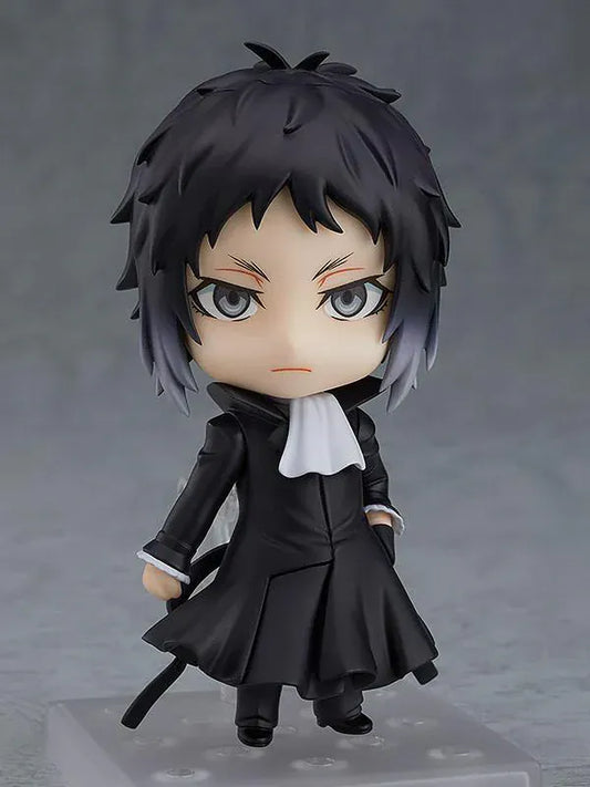 Bungo Stray Dogs Nendoroid Ryunosuke Akutagawa rerelease wearing black Port Mafia coat with stern expression
