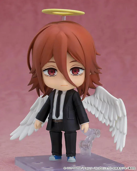Chainsaw Man The Movie Reze Arc Nendoroid Angel Devil figure featuring Angel Devil with white wings, halo, and Public Safety suit