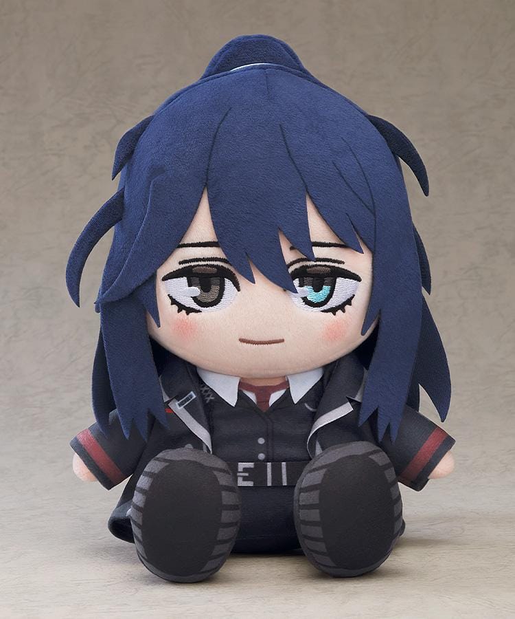 Hong Lu plushie from Limbus Company in chibi style with soft fabric and embroidered details