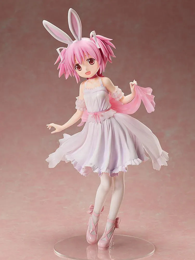 Puella Magi Madoka Magica Madoka Kaname Rabbit Ears Ver. 1/4 Scale Figure in a pale pink dress with bunny ears and ribbon shoes