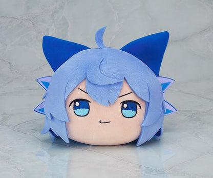 Touhou LostWord Nuidaifuku Yukkuri Cirno plushie with blue hair, embroidered eyes, and ice crystal accessories.