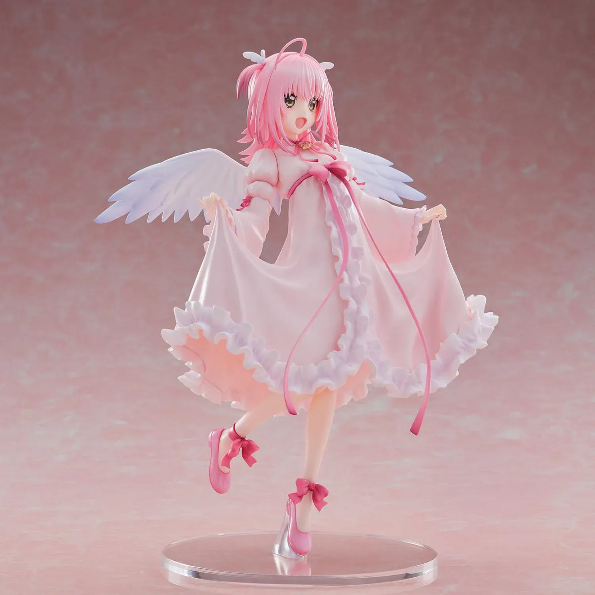 Shugo Chara Amu Hinamori Amulet Angel 1/6 scale figure wearing a flowing pink and white dress with angel wings