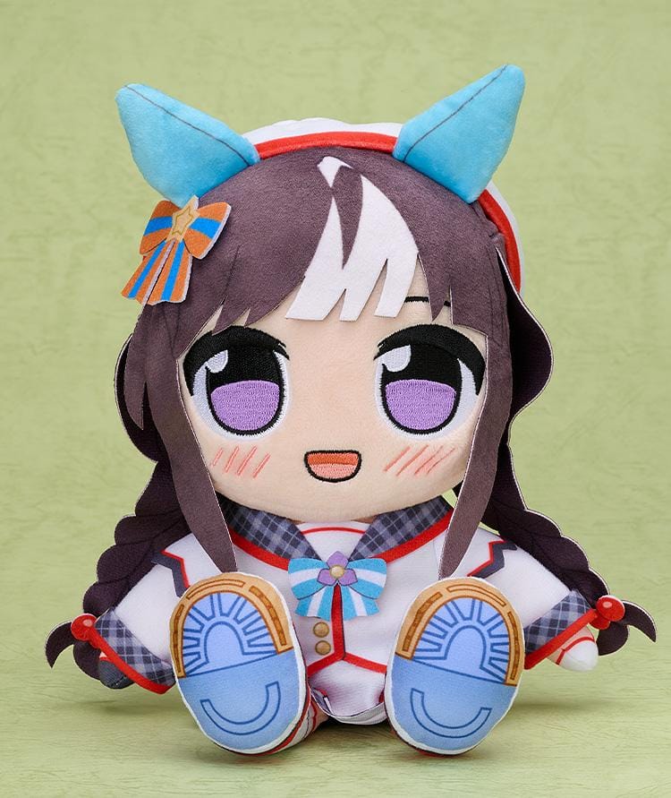 Umamusume Pretty Derby Kuripan Plushie Hokko Tarumae chibi plush with horse ears braided hair and detailed outfit