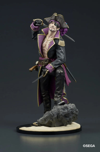 Like a Dragon Pirate Yakuza in Hawaii DIGSTA Captain Goro Majima figure wearing a detailed pirate captain outfit with cutlass