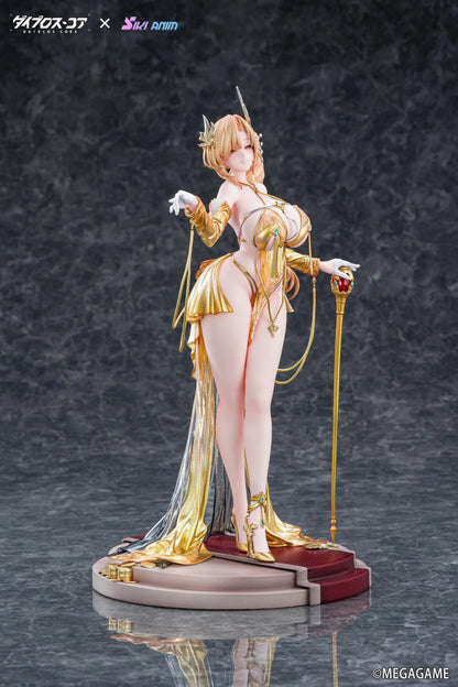 Daiblos Core Lobera Hot Passion Night Ver. 1/6 Scale Figure wearing an ornate gold outfit with jeweled accessories and decorative staff
