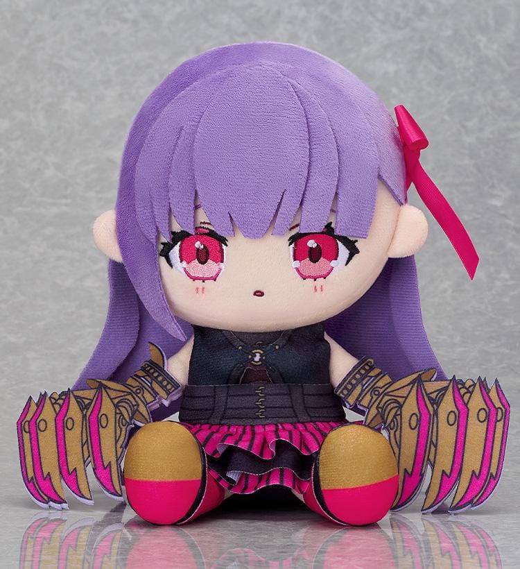 Fate Grand Order Chocopuni Plushie Alter Ego Passionlip with purple hair, pink eyes, and oversized claw gauntlets