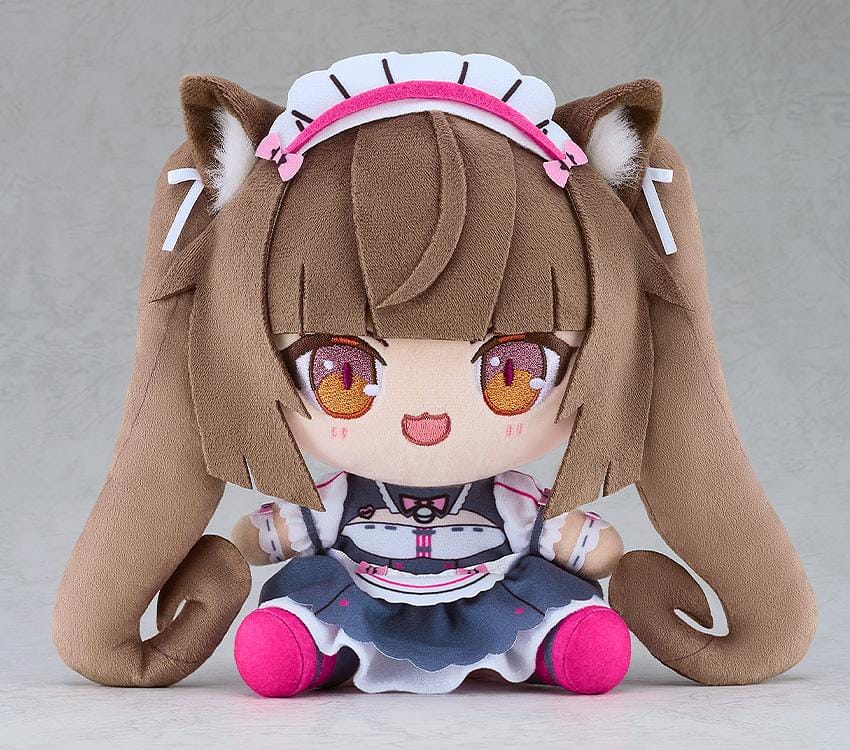 Nekopara Sekai Connect Chocopuni Plushie Chocola with brown hair, cat ears, and maid outfit