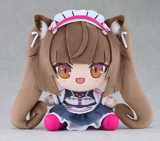 Nekopara Sekai Connect Chocopuni Plushie Chocola with brown hair, cat ears, and maid outfit