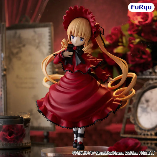 Rozen Maiden Trio-Try-iT Shinku figure by FuRyu in red gothic lolita dress