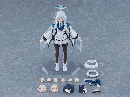 Blue Archive figma Noa Ushio action figure with halo, Millennium Science School uniform, weapon, and accessories