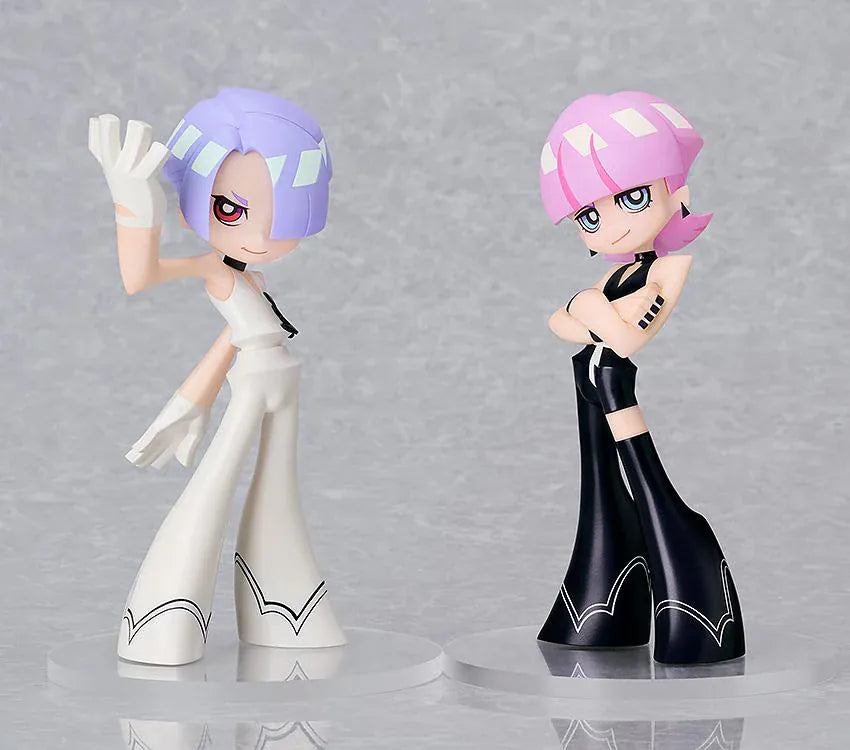 New PANTY & STOCKING with GARTERBELT POP UP PARADE Polyester and Polyurethane Figure Set with white and black outfits