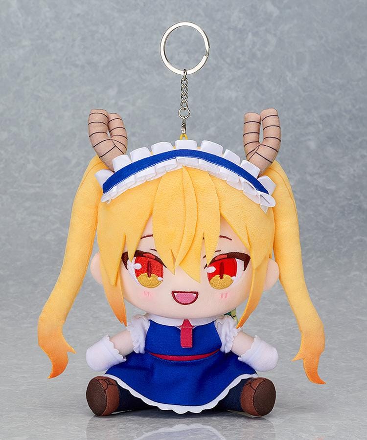 Miss Kobayashi's Dragon Maid Chocopuni Plushie Tohru with blonde hair, dragon horns, and maid outfit
