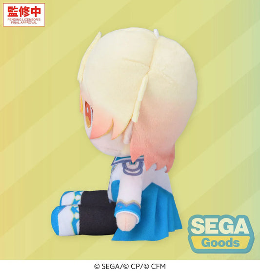 Hatsune Miku Colorful Stage MySEKAI Tsukasa Tenma Plush with blonde hair, cheerful embroidered expression, and stage outfit