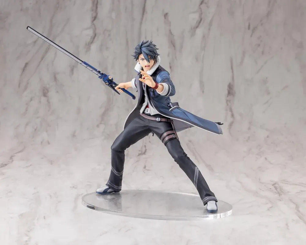 The Legend of Heroes Trails Through Daybreak Van Arkride 1/8 Scale Figure in a dynamic battle pose wielding his weapon