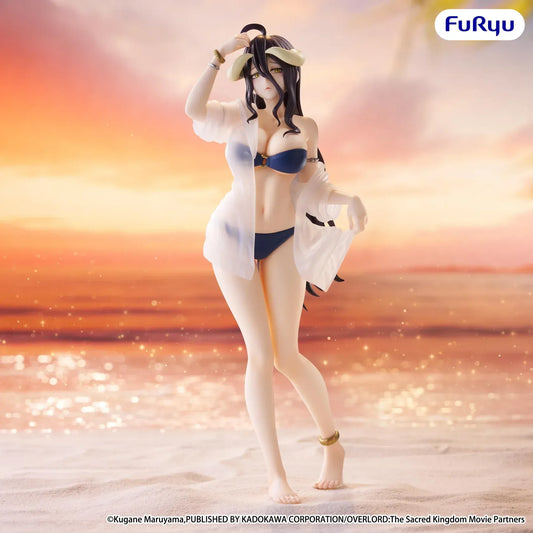 Overlord Albedo Aqua version Muchute figure FuRyu anime swimsuit collectible beach pose