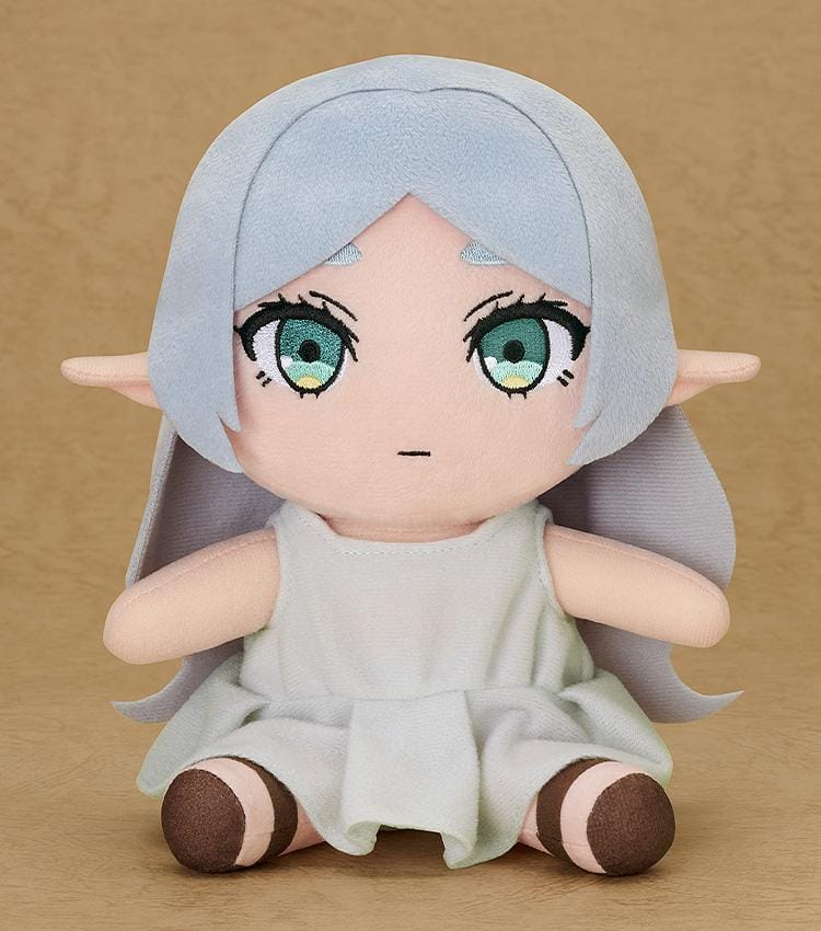 Frieren Beyond Journey's End Apprentice Era plushie with silver hair and elf ears