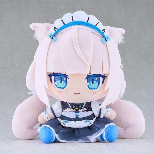 Nekopara Sekai Connect Chocopuni Plushie Vanilla with white hair, cat ears, and maid outfit