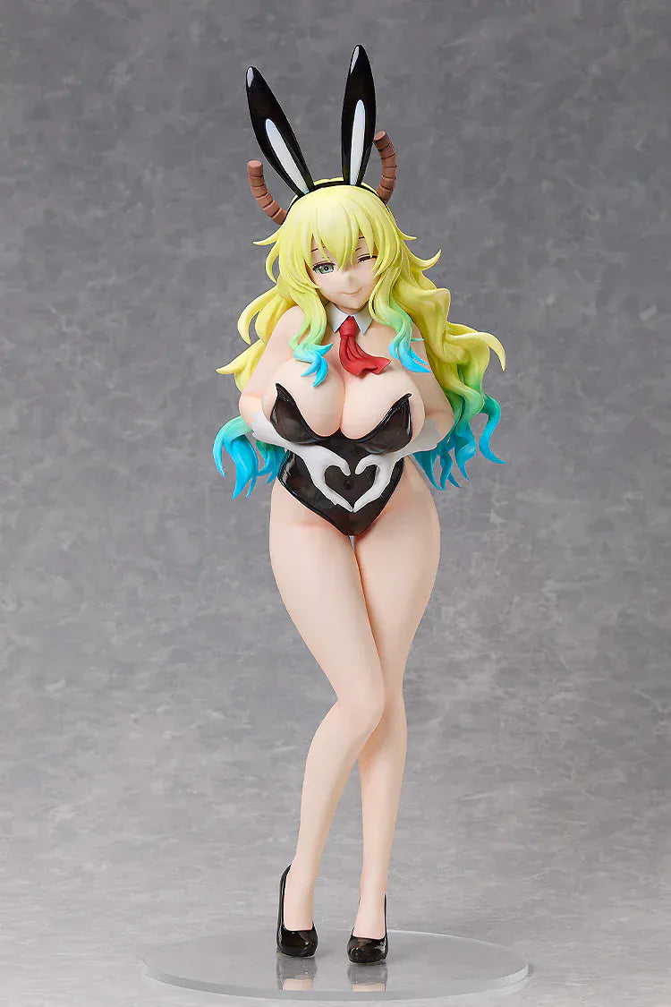 Miss Kobayashi's Dragon Maid Lucoa Bare Leg Bunny Version 1/4 scale anime figure with black bunny suit and long blonde gradient hair