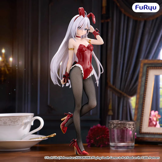 Playing Death Games to Put Food on the Table BiCute Bunnies Yuki figure by FuRyu in red bunny outfit
