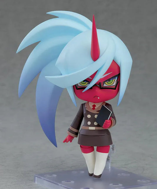 New Panty and Stocking with Garterbelt Nendoroid Kneesocks anime figure with blue ponytail glasses and demon design