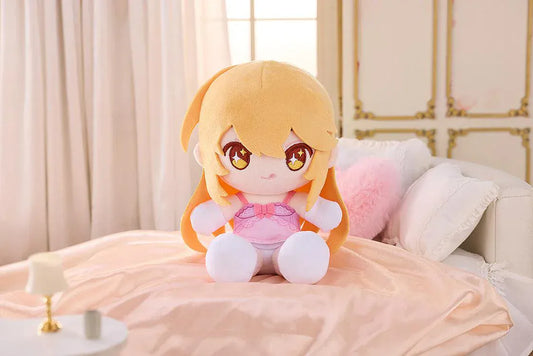 A Certain Scientific Railgun T Punipuni Misaki Shokuhou Negligee plush with pink outfit and embroidered star eyes
