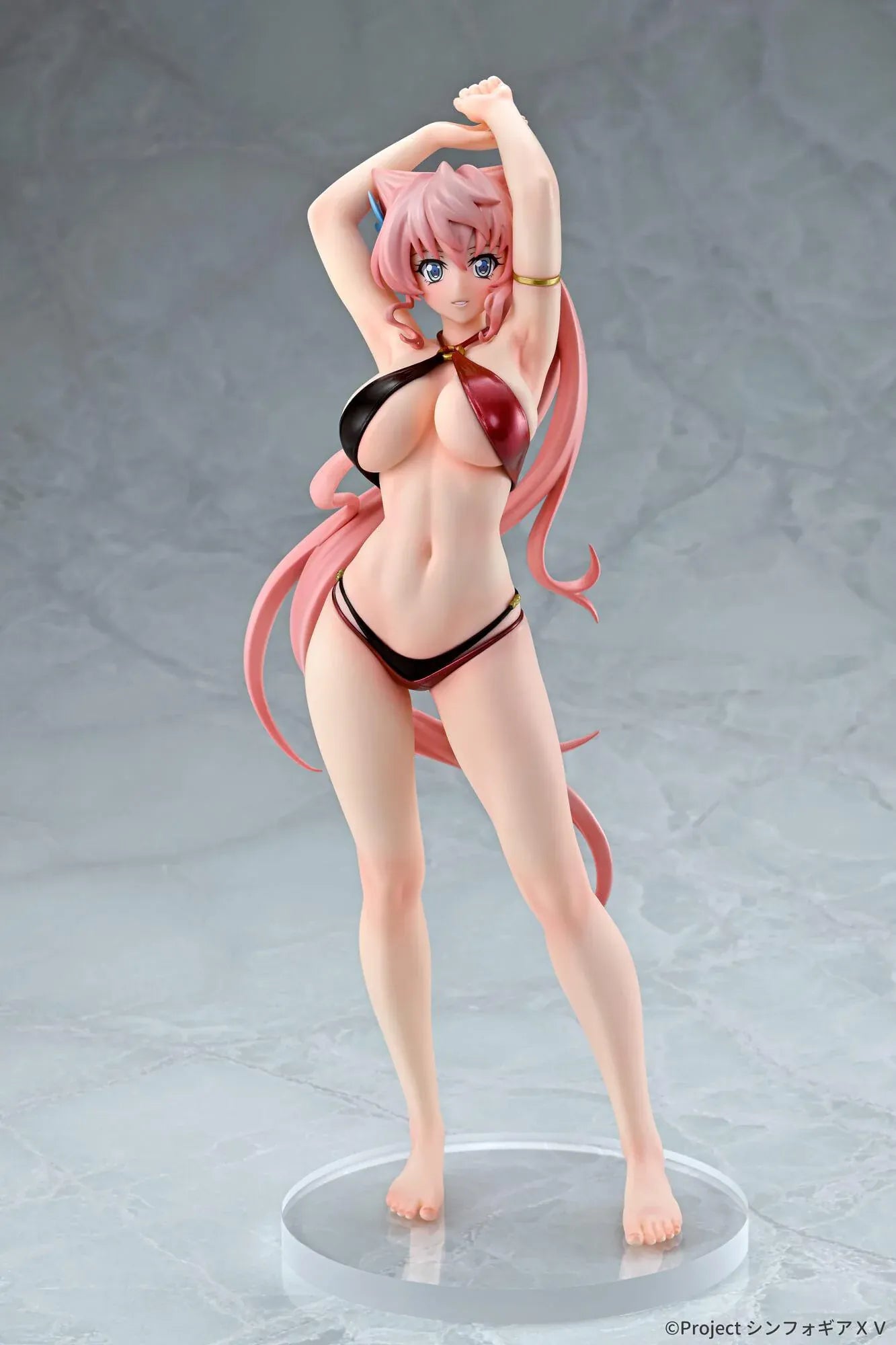 Senki Zesshou Symphogear XV Maria Cadenzavna Eve Bikini Style 1/7 Scale Figure wearing a red and black bikini