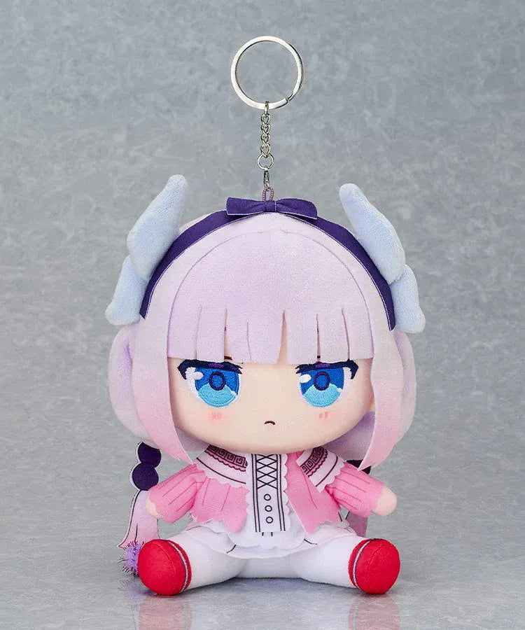 Miss Kobayashi's Dragon Maid Chocopuni Plushie Kanna with lavender hair, dragon horns, and signature outfit