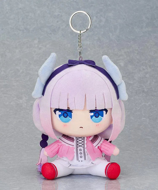 Miss Kobayashi's Dragon Maid Chocopuni Plushie Kanna with lavender hair, dragon horns, and signature outfit