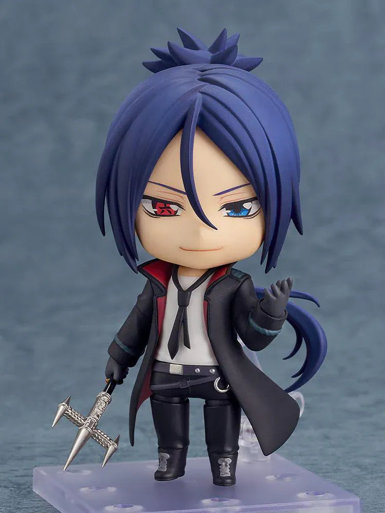 REBORN! Nendoroid Mukuro Rokudo Ten-Years-Later Ver. Figure with blue hair dark coat and trident weapon