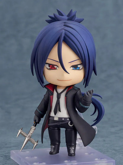 REBORN! Nendoroid Mukuro Rokudo Ten-Years-Later Ver. Figure with blue hair dark coat and trident weapon
