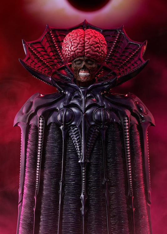 Berserk POP UP PARADE SP Void Figure with exposed brain, skeletal face, dark robe, dramatic collar, and sinister God Hand design