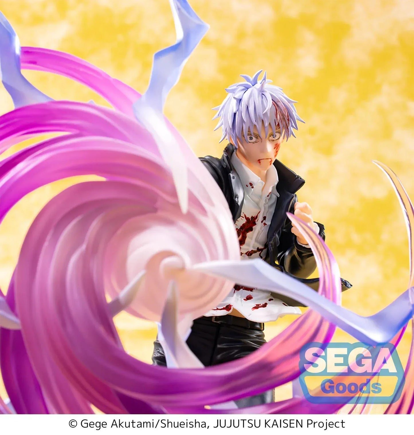 Satoru Gojo Hollow Purple Luminasta figure from Jujutsu Kaisen Hidden Inventory arc with purple energy effects