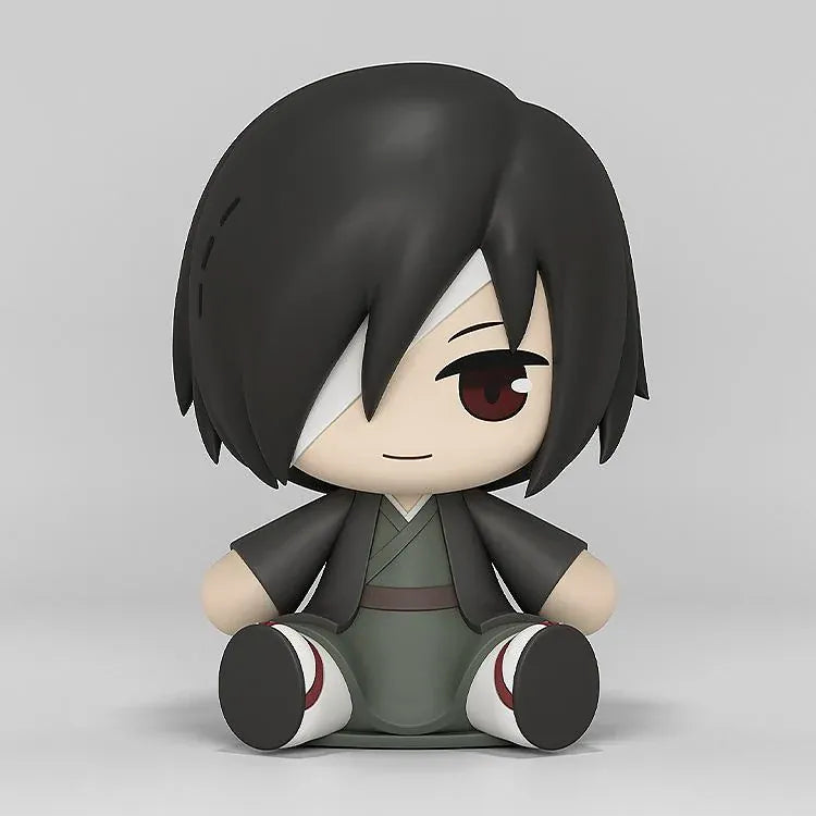 Seiji Matoba Huggy Good Smile figure seated in a traditional dark outfit with long black hair covering his right eye.