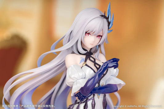 Genshin Impact Skirk Carnival Gathering version 1/8 scale anime figure in elegant white and blue gown